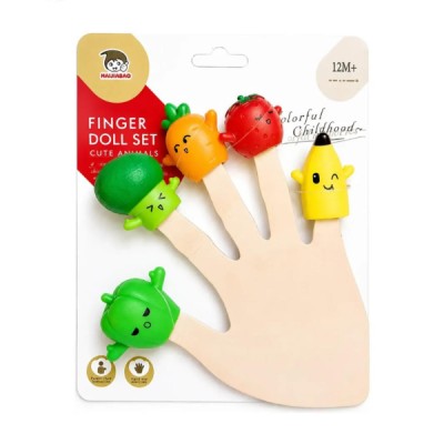 Familia Dedo Títeres Didacticos Papá Dedo Bebé Dedo 5 pz