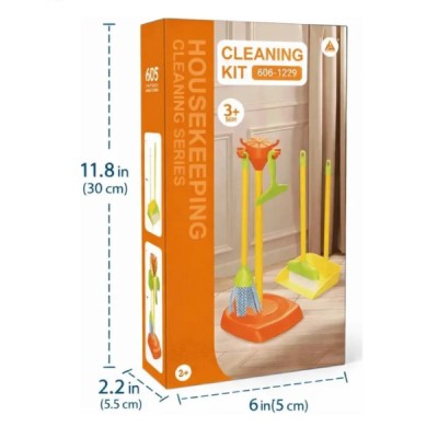 Set De Limpieza Juguete Infantil Escoba Recogedor Trapeador