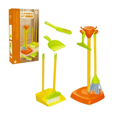 Set De Limpieza Juguete Infantil Escoba Recogedor Trapeador