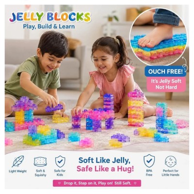 Bloques De Gelatina 40 Pcs Juguete Armable Niños