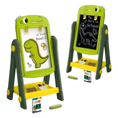 Pizarra Infantil Caballete Dinosaurio Doble Cara