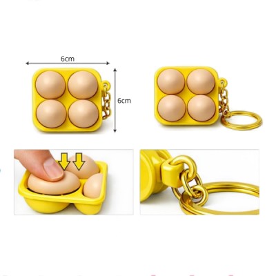 Llavero Comida Rápida Boton Sensorial Antiestrés