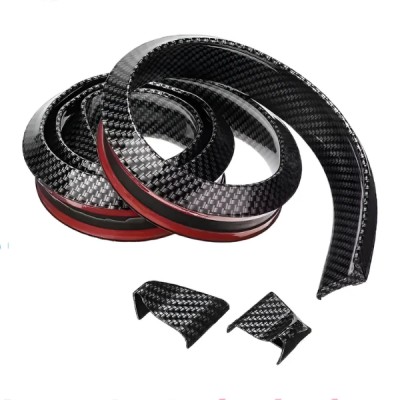 Spoiler Lip Trasero Universal Carbono auto