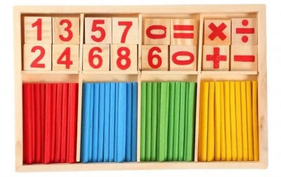 Juego De Madera Reloj Números Juego Didáctico Para Niños