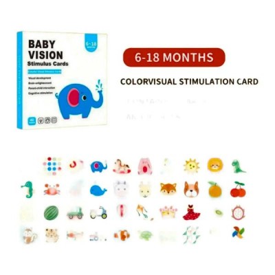 Set Tarjetas De Estimulación Visual Para Bebés 6- 18 Meses
