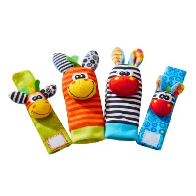 Set Calcetines Y Pulseras Estimulante Sonajero Bebe,4 Pcs