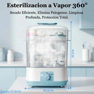 Esterilizador De Mamaderas A Vapor Con Secador 2 En 1