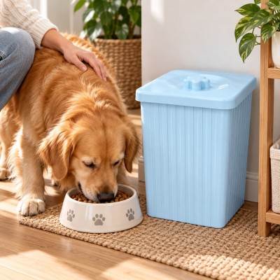 Contenedor Alimento Recipiente Para Mascotas