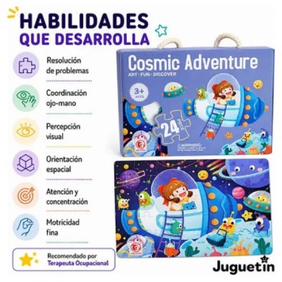 Rompecabezas 24 Piezas Espacio Niños Infantil