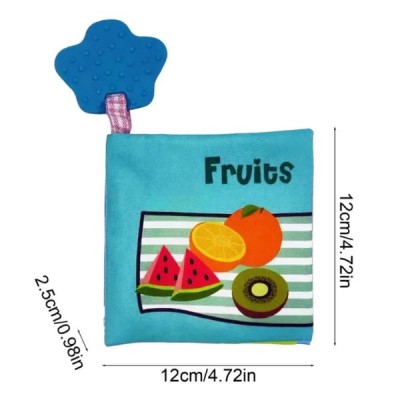 Libro De Tela Educativo Comida Frutas Para Bebés
