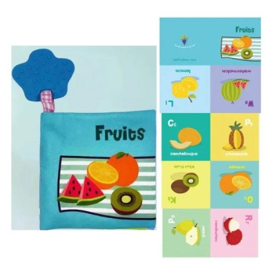 Libro De Tela Educativo Comida Frutas Para Bebés