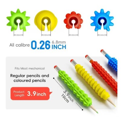 Corrector Agarre Lápiz Silicona Niños Sensorial Escolar