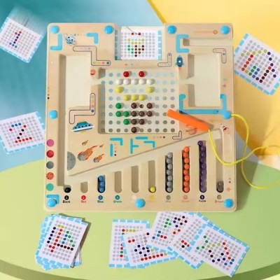 Juguete Madera Educativo Magnético Clasificar Colores