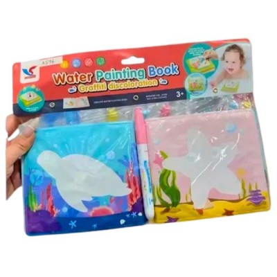 Libro Mágico Pintura Agua Reutilizable Niños