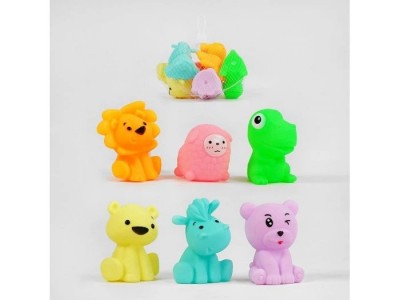 Set Juguetes De Baño Para Bebes Animales De Goma