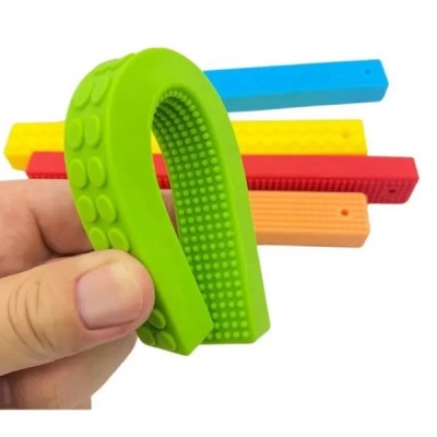Juguete Sensorial Barra Silicona Flexible Antiestrés