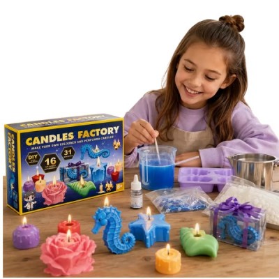 Kit Para Hacer Velas Moldes Experimentos Niños