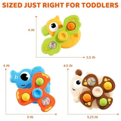 Set 3 Juguetes Sensoriales Bebé Giratorio Spinner