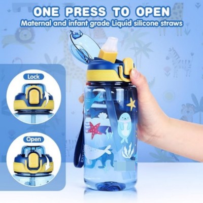 Botella De Agua Infantil Con Bombilla  Niños