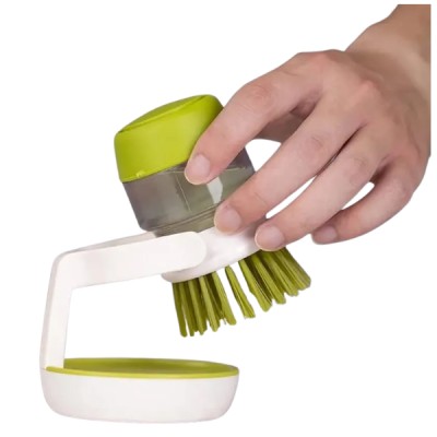 Cepillo Dispensador Jabón Lavar Platos Cocina