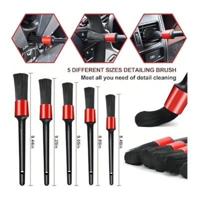Kit 18 Piezas Limpieza De Auto Interior Y Exterior