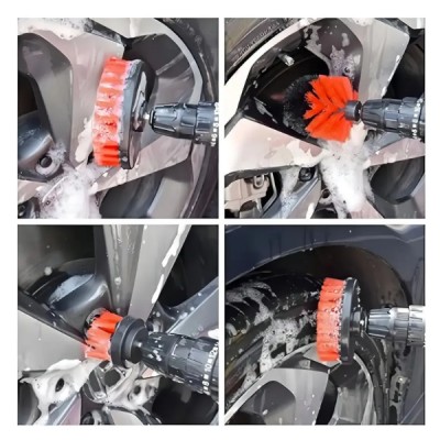 Kit 18 Piezas Limpieza De Auto Interior Y Exterior