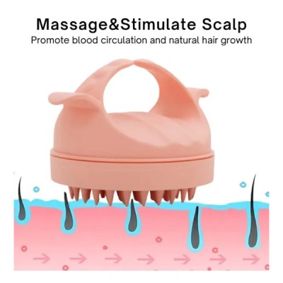 Masajeador Capilar De Silicona Para Shampoo