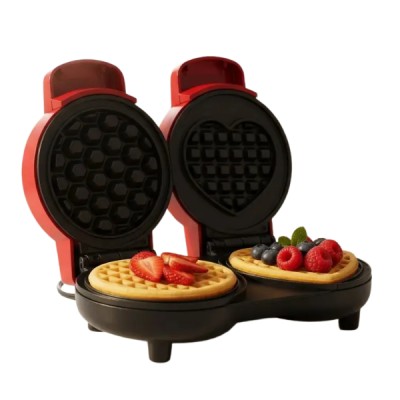 Wafflera Doble Eléctrica Mini