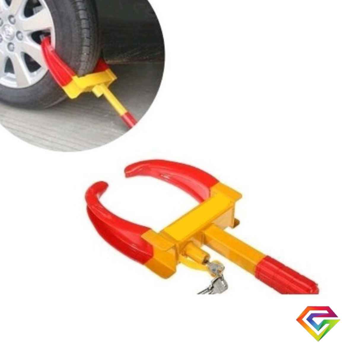 Traba Rueda Pitbull Grande Auto Maxima Resistencia