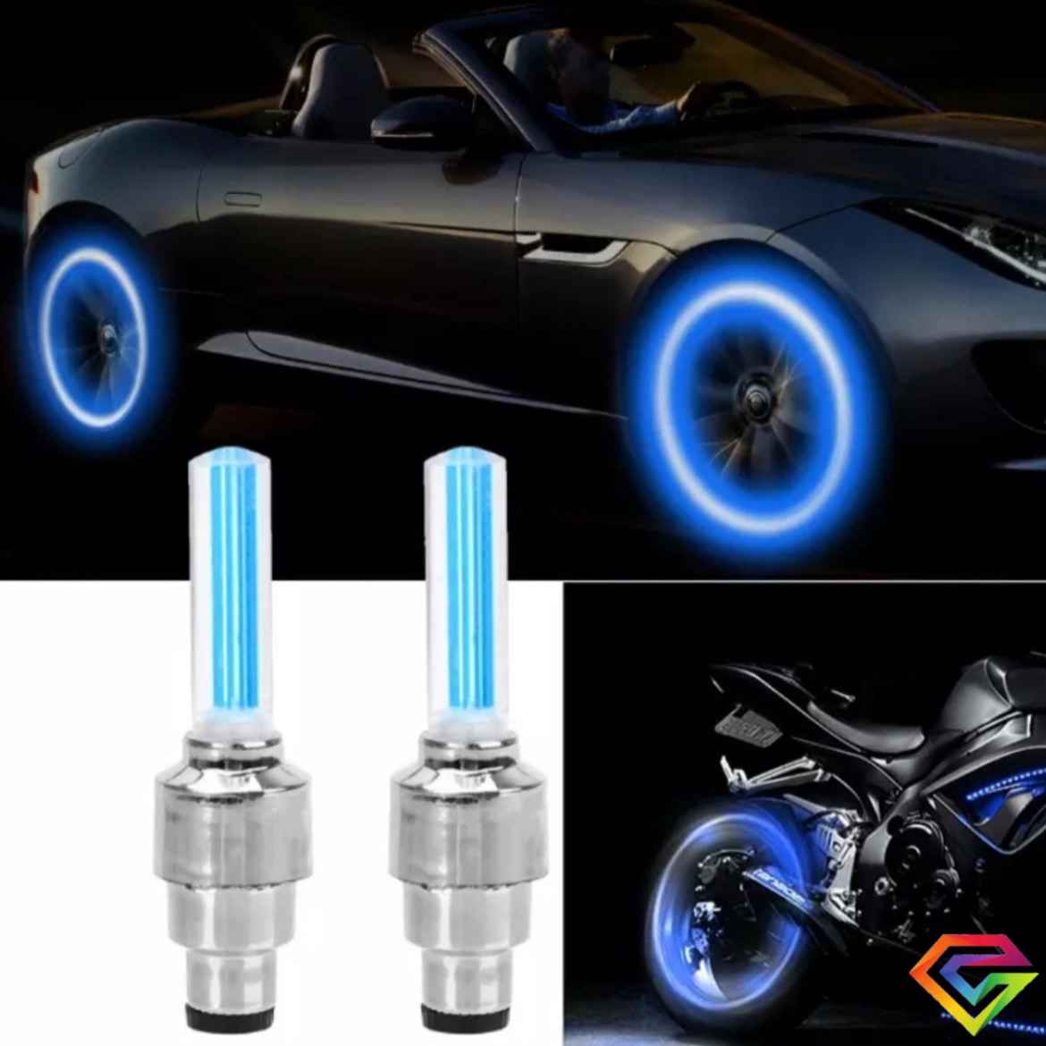 Valvulas Led Para Neumatico ( 2 Unidades )